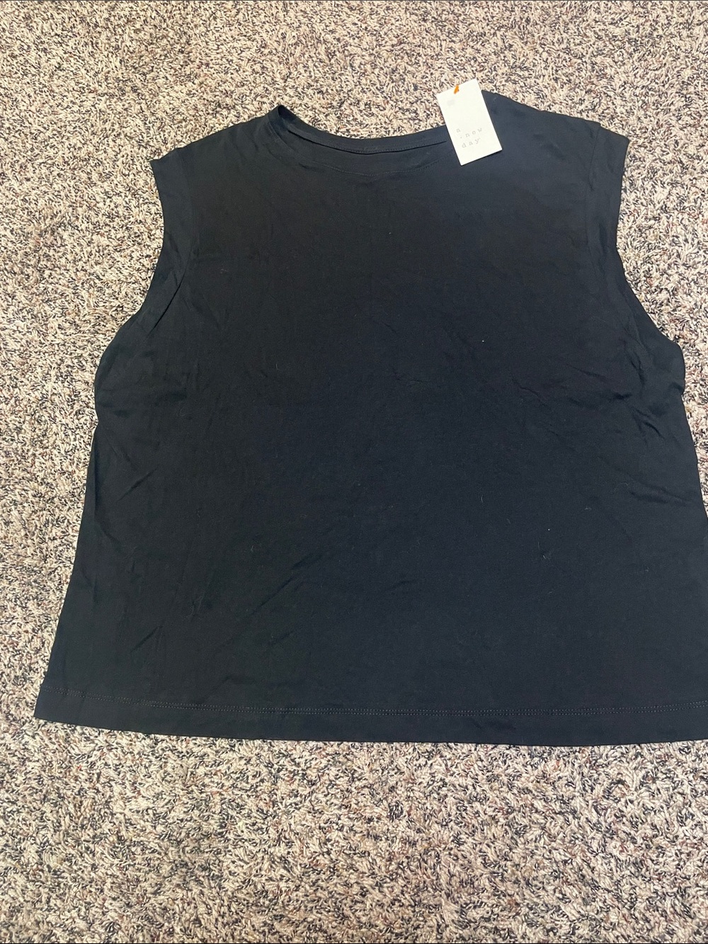 a new day Relaxed Fit Muscle Crewneck Tank Plus Size XXL NWT